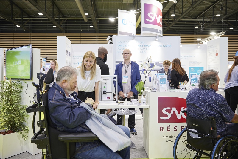 Stand SNCF Réseau lors du salon Handica