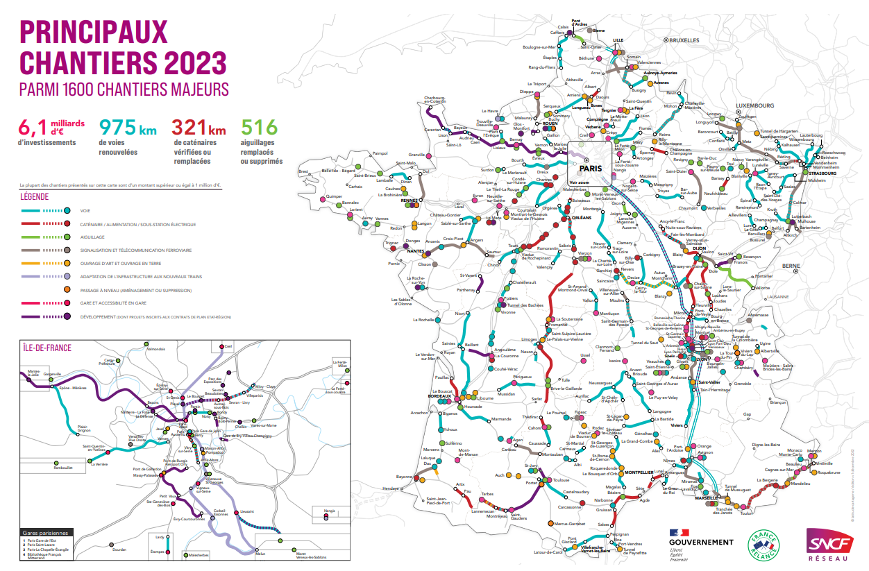 Les Cartes Des Principaux Chantiers Ferroviaires En 2023 SNCF R seau Les Cartes Des Principaux Chantiers Ferroviaires En 2023 SNCF R seau