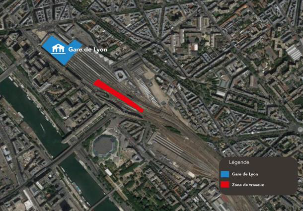 Zone de travaux – Droits SNCF Réseau