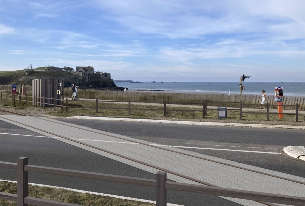 Vue 3D du passage à niveau N°470