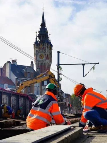 Pose du Pont Mollien à Calais