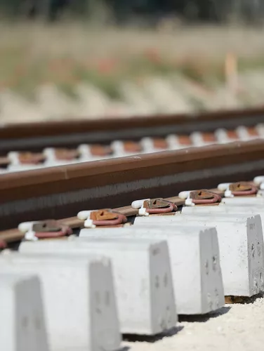Photo gros plan sur les traverses