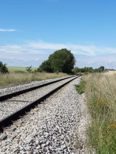 Rail sur la ligne Chartres Courtaliain