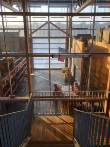 Vue sur l’un des ateliers de réparation du CREM