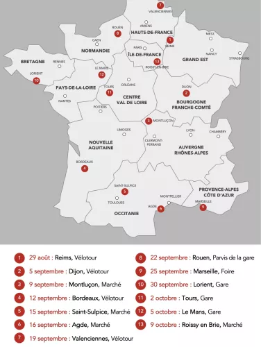 Carte roadshow passages à niveau