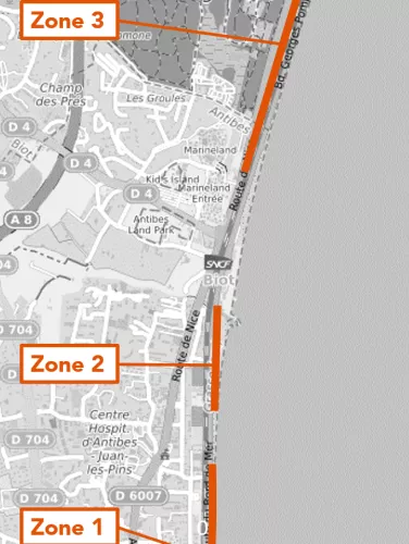 Zone des travaux
