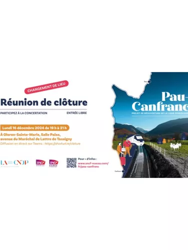 Réunion de clôture de la concertation Pau-Canfranc