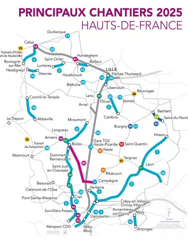 Carte des travaux 2025 HDF