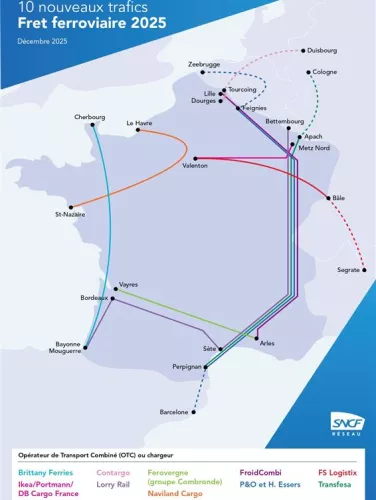 Carte flux fret 2025