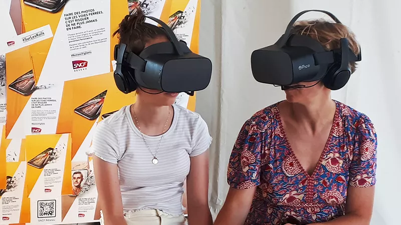 Stand sécurité Intrusion - réalité virtuelle festival Les Nuits Secrètes juillet 2022