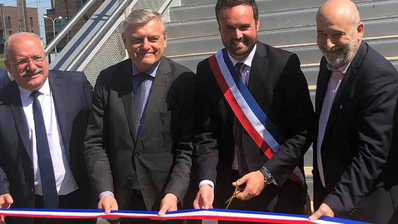 Inauguration de la passerelle d'Hazebrouck