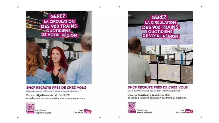 Les affiches de la campagne de recrutement