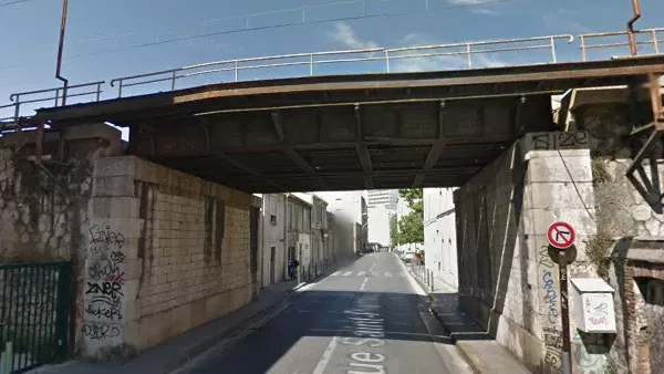 Pont-rail rue Saint-Pierre et Chemin d'Armée d'Afrique