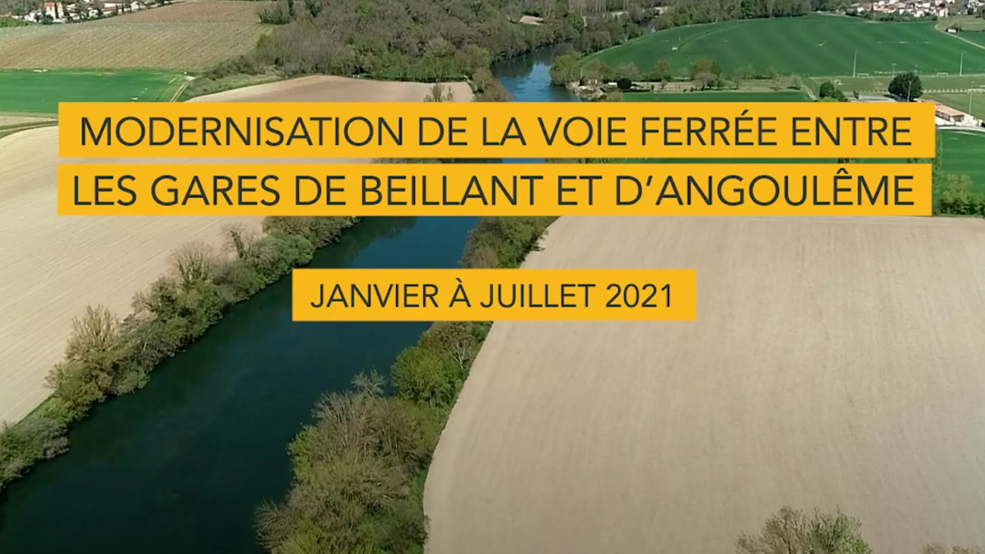 Modernisation de la voie ferrée entre les gares Beillant et Angouleme