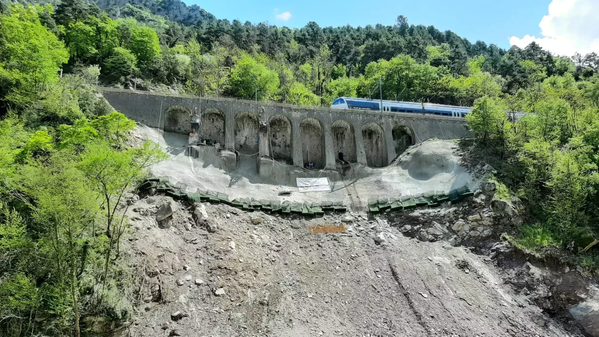 Vallée de Roya  - travaux