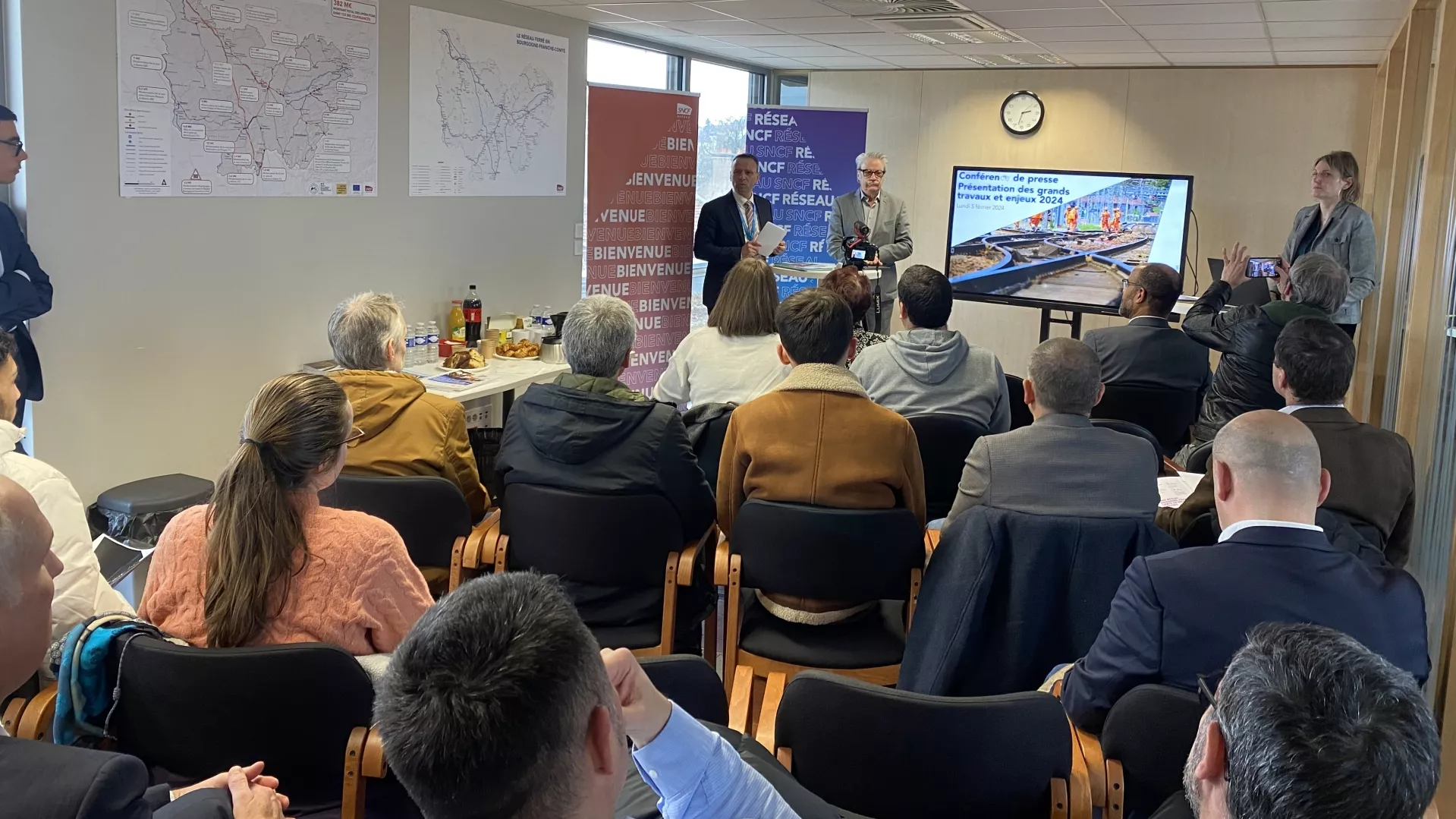 Conférence de presse travaux Bourgogne-Franche-Comté 2024