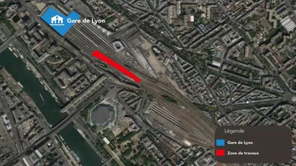 Zone de travaux – Droits SNCF Réseau