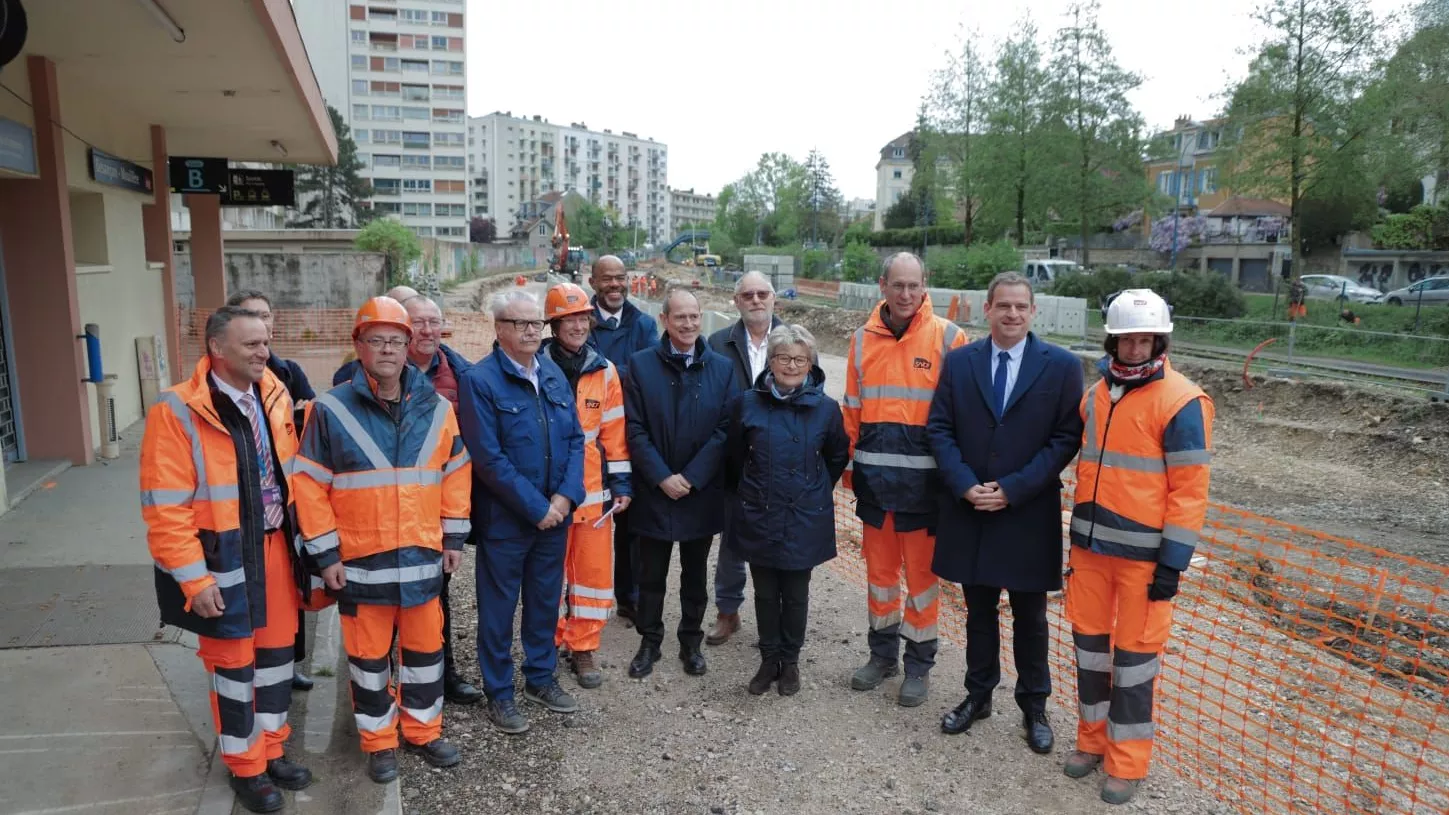 1ère visite des travaux de modernisation de la ligne des Horlogers 2024
