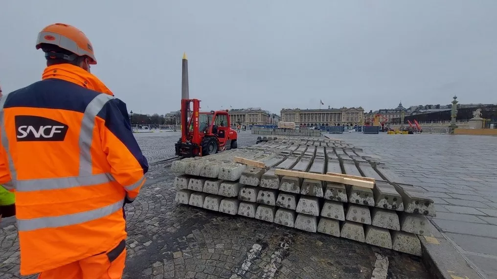 Réemploi des traverses en béton