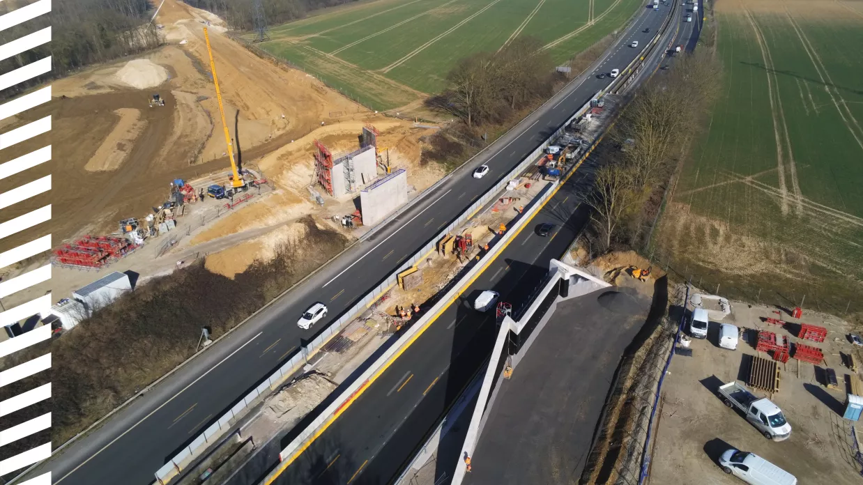 LFRP - Chantier ouvrage de franchissement A1