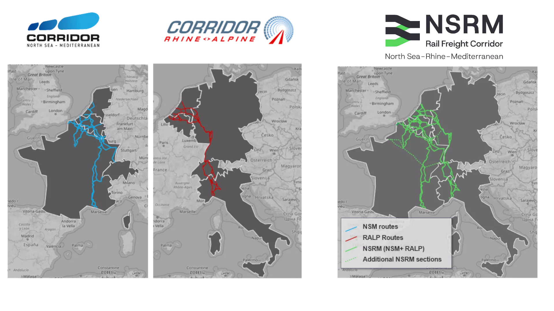 Fusion des 2 anciens corridors en 1 corridor fret (NSRM)