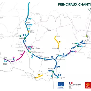 Carte travaux Occitanie 2025